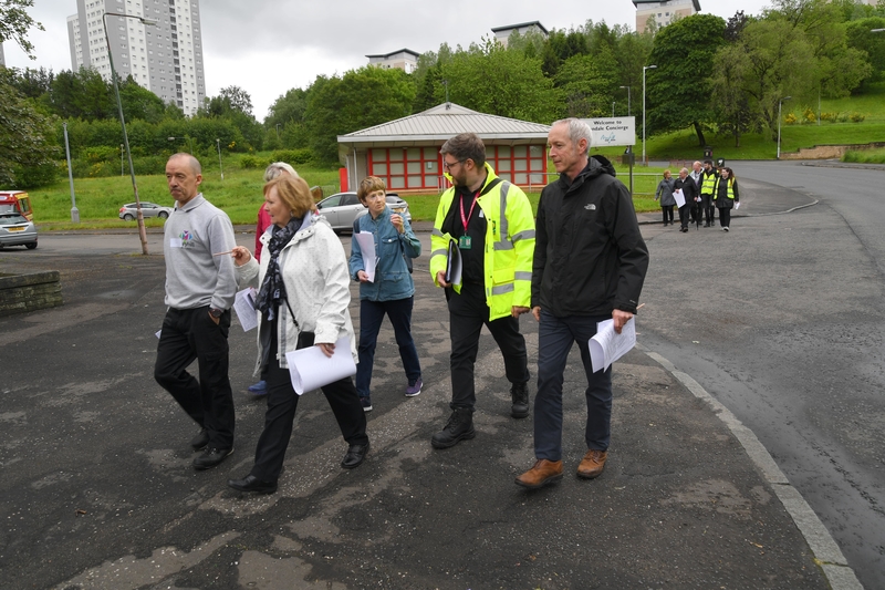 Group of people walking together